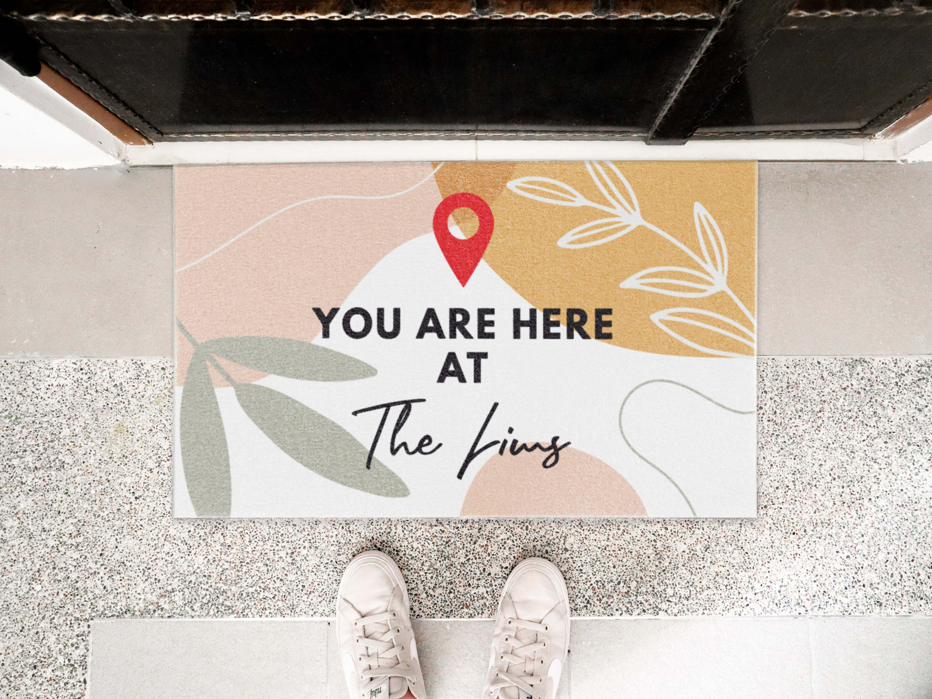 You Are Here Custom Coil Mat