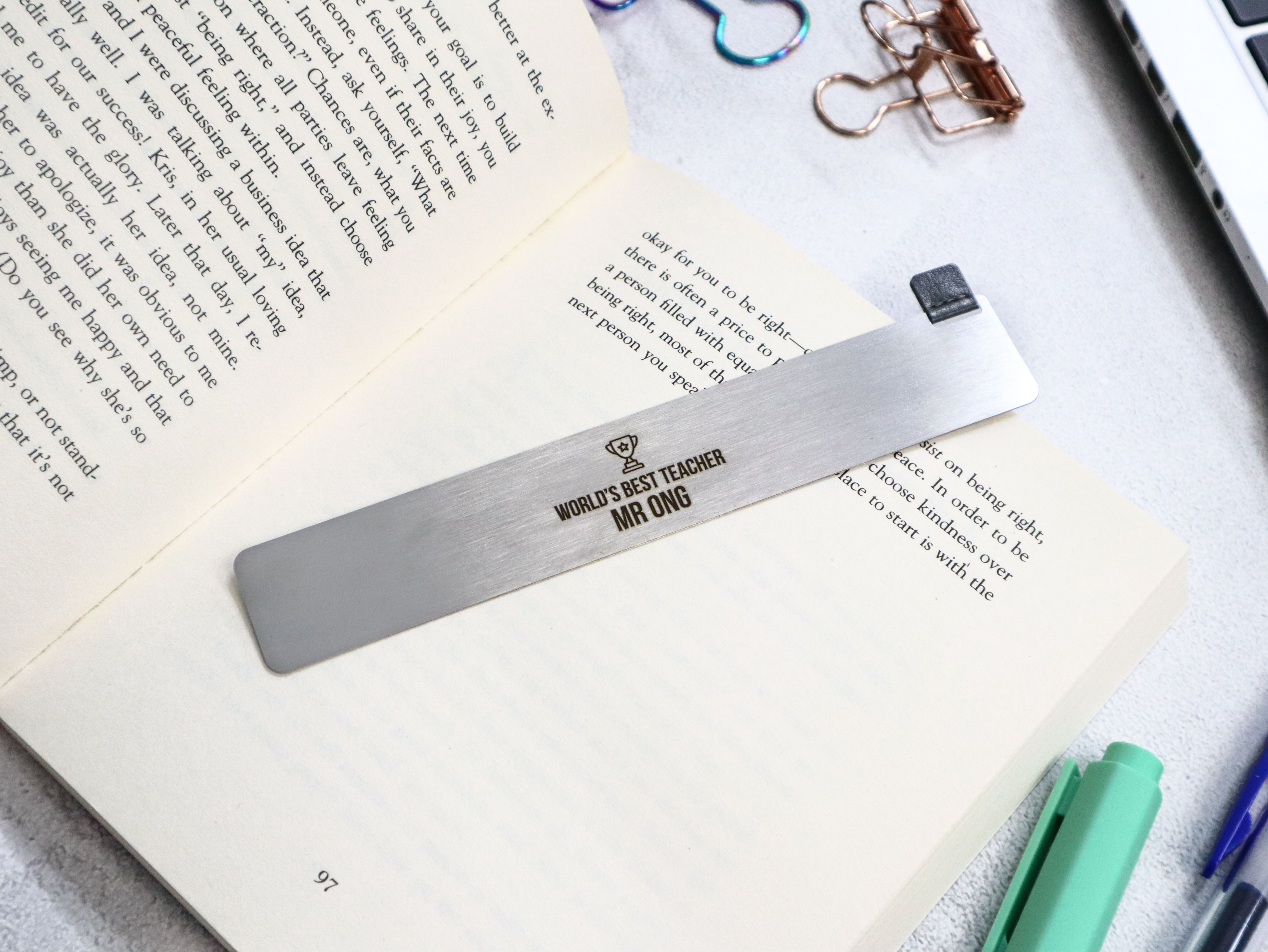 World's Best Teacher Personalised Bookmark