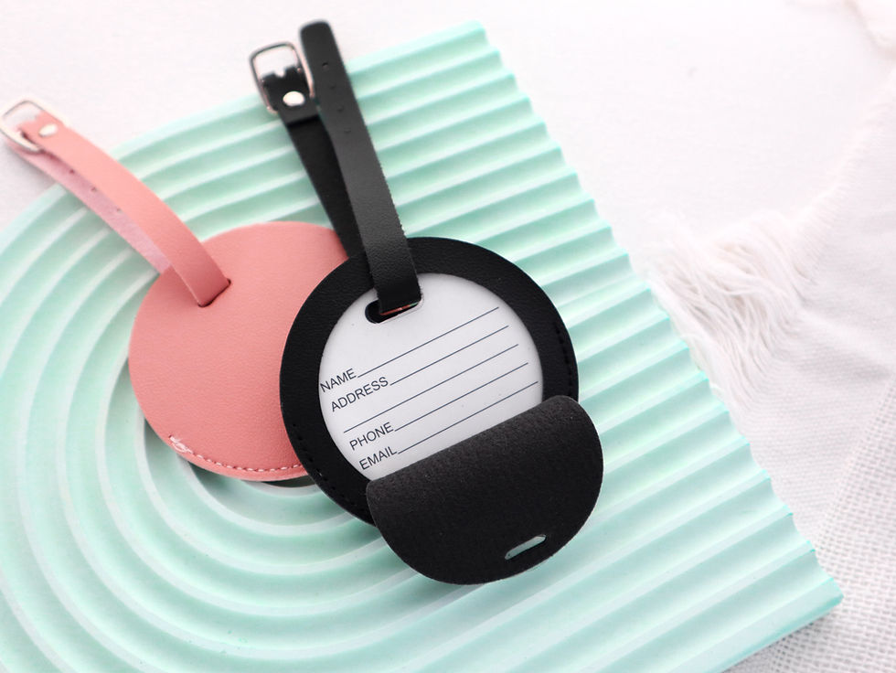 Thumbnail: Personalised Round Luggage Tag