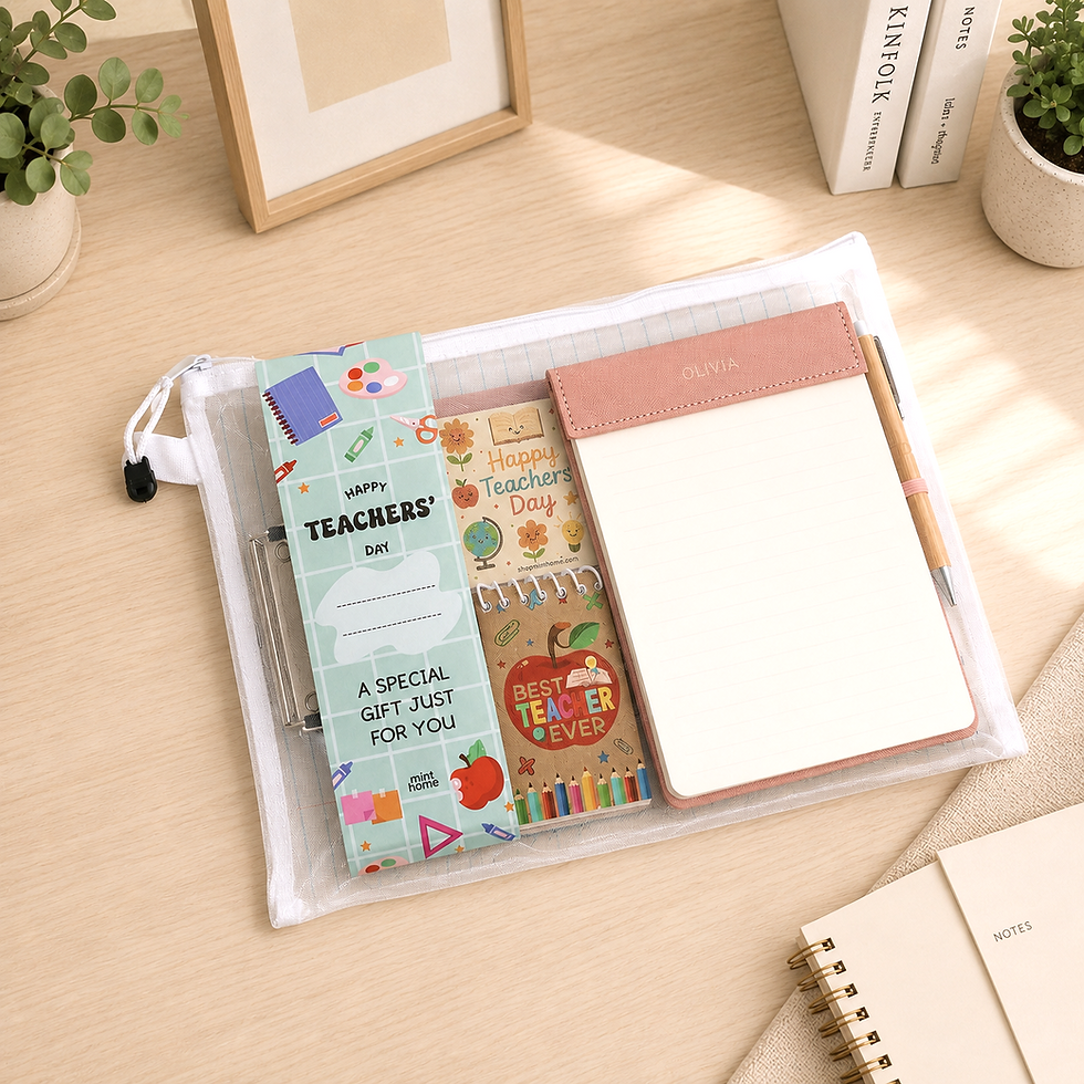 Thumbnail: Teacher's Workdesk Personalised Gift Set