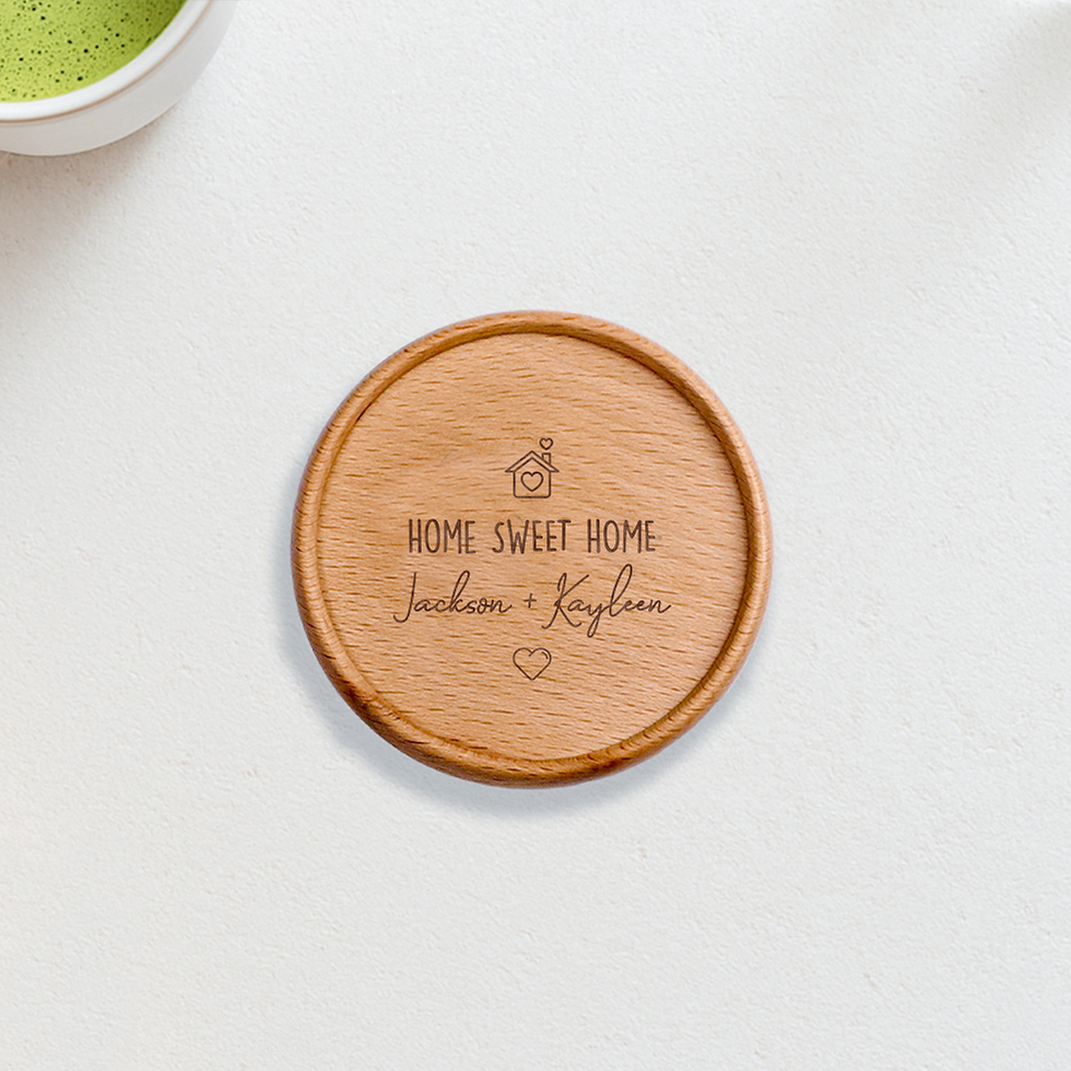 Thumbnail: Home Sweet Home Coaster Personalised Coaster