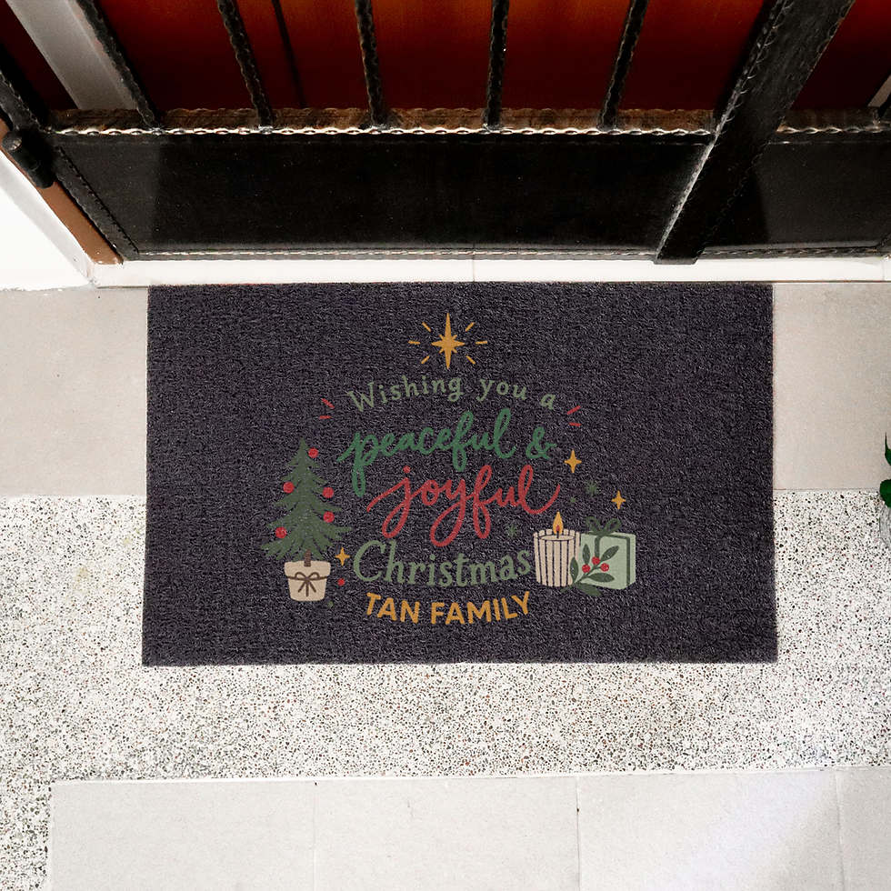 Thumbnail: Peaceful & Joyful Personalised Coil Mat