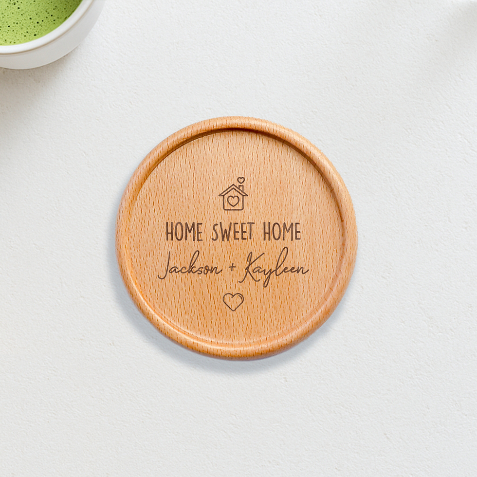 Thumbnail: Home Sweet Home Coaster Personalised Coaster