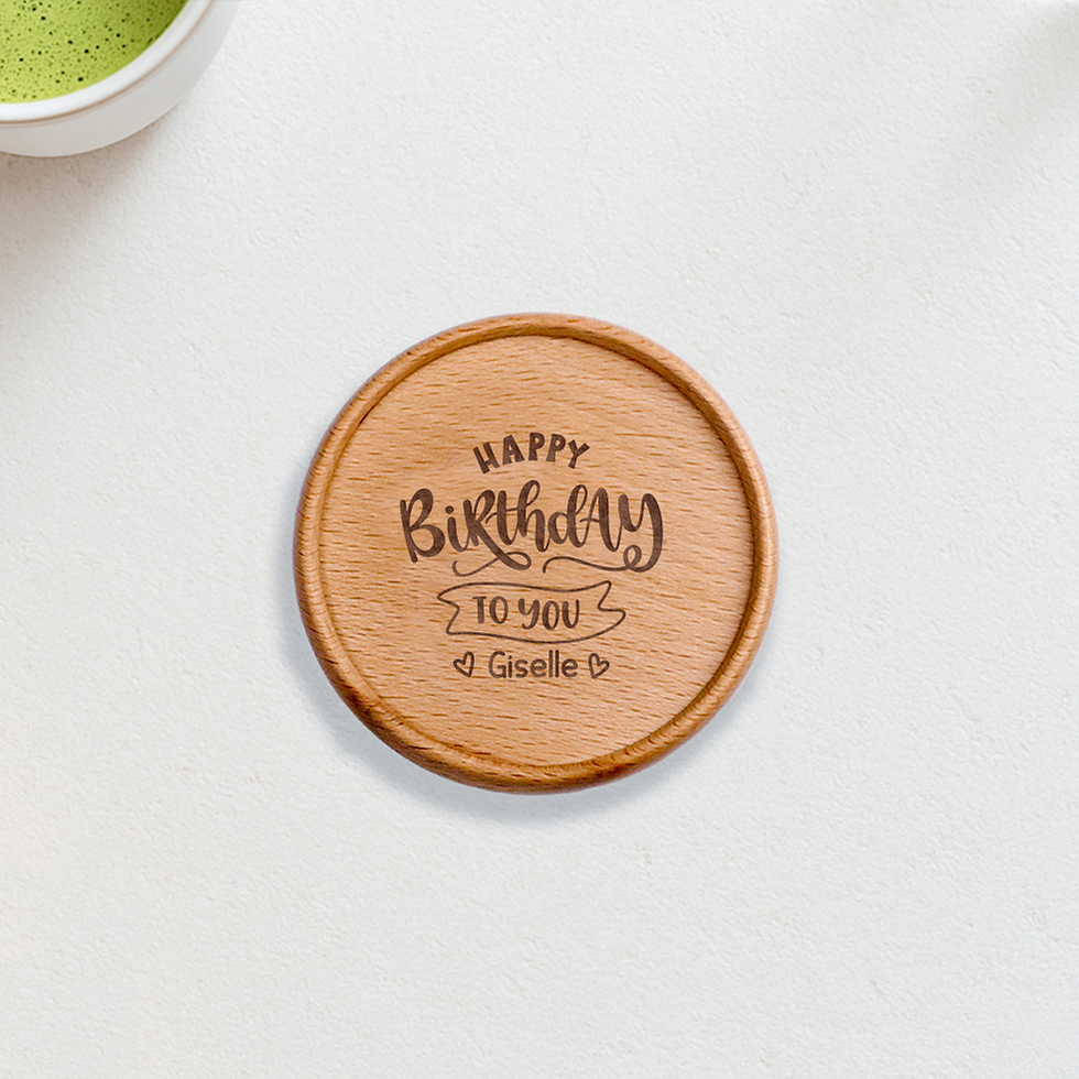 Thumbnail: Happy Birthday Personalised Coaster