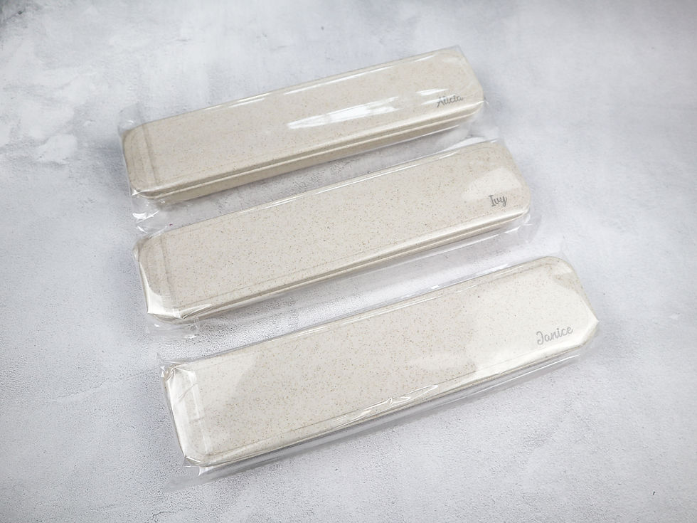 Thumbnail: Personalised 5-pc Silver Spork Set