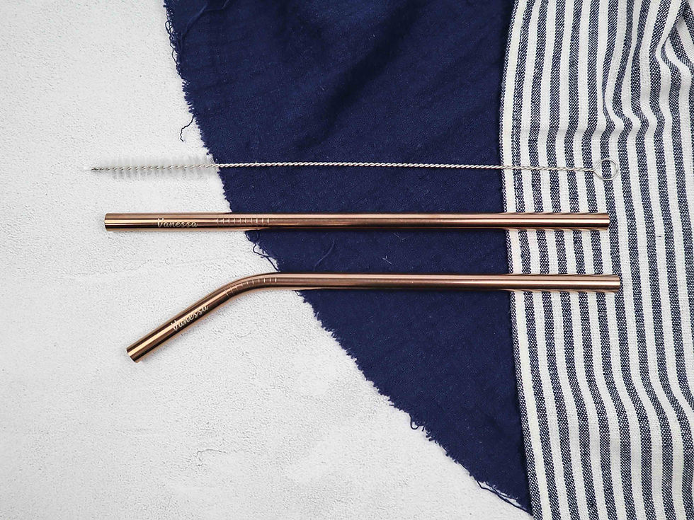 Thumbnail: Personalise Metal Straw Set