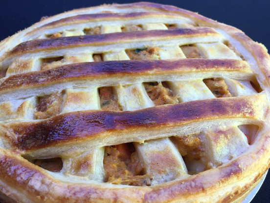 Torta de frango na massa folhada