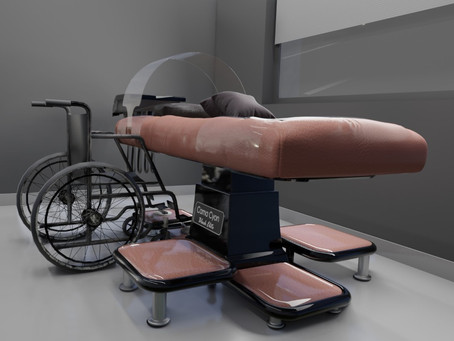 Cama odontológica como método de inclusão.