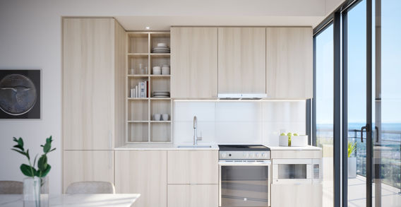 kitchen at m5 condos
