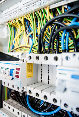 Elektrický panel detail