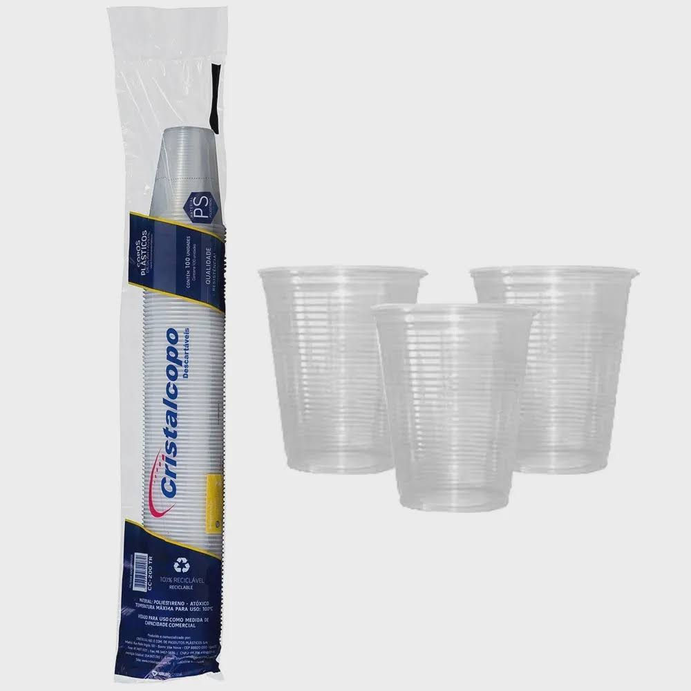 Copo descartavel 200 ml(Pacote com 100 unidades)