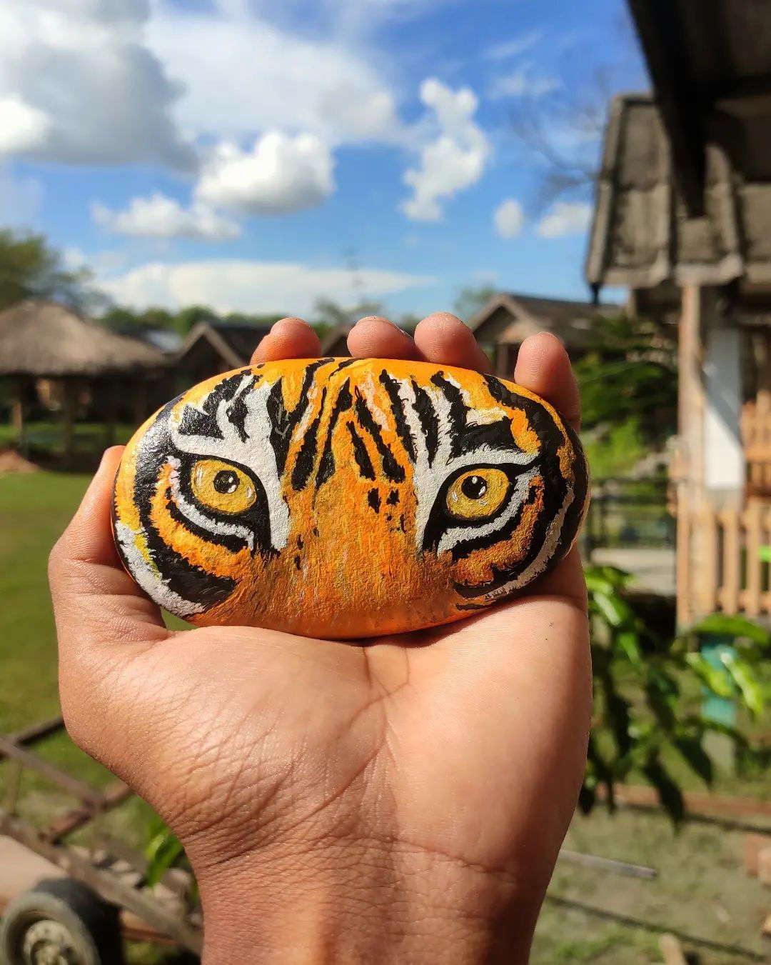 Stone painting: Wildly inspired