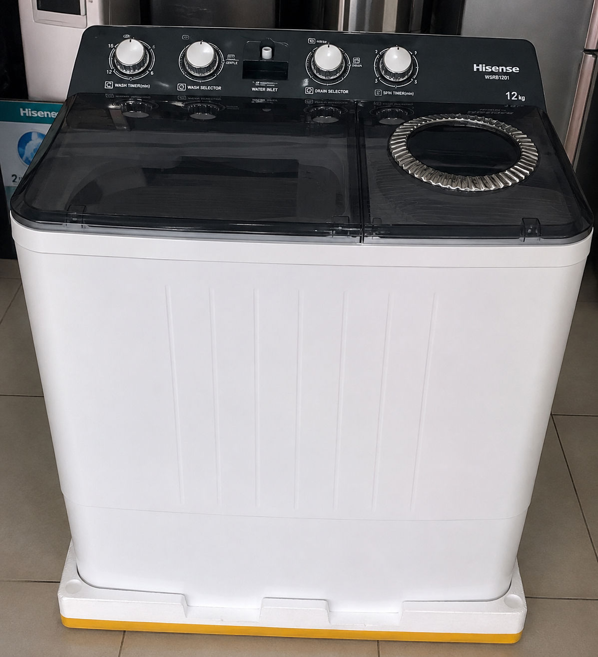 Hisense 12kg Twin Tub washing machine 