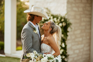 Bride and groom portraits at The Arlo Dripping Springs wedding venue