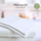 Home Prides's 100% cotton Pillowcase set, containing 2 pillowcases. Oeko-Tex Certified and Zero Plastic Packaging.