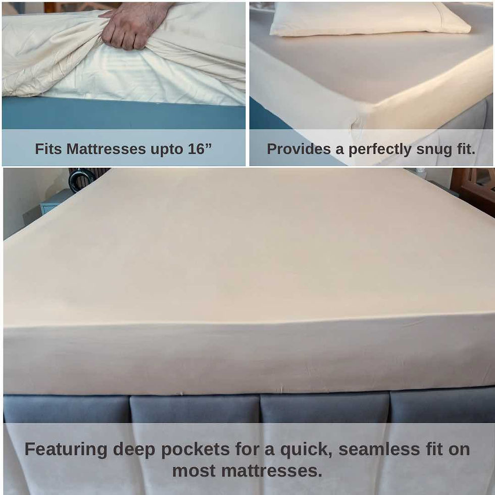 Thumbnail: Home Prides sustainable bamboo sheet set, includes 1 sheet and 2 pillowcases. OEKO-TEX certified & packaged with zero plastic