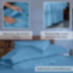 Home Prides's 100% cotton bedsheet set - 1 bedsheet and 2 pillowcases. Oeko-Tex Certified and Zero Plastic Packaging.