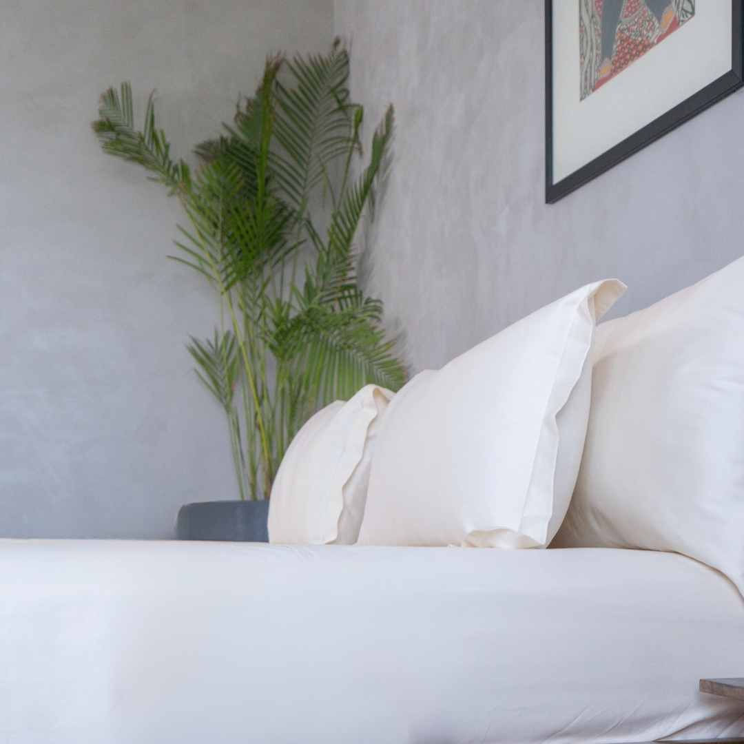 Home Prides's 100% cotton bedsheet set - 1 bedsheet and 2 pillowcases. Oeko-Tex Certified and Zero Plastic Packaging.