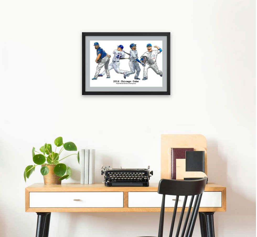 Thumbnail: 2016 Chicago Cubs 11x17 print (unframed)