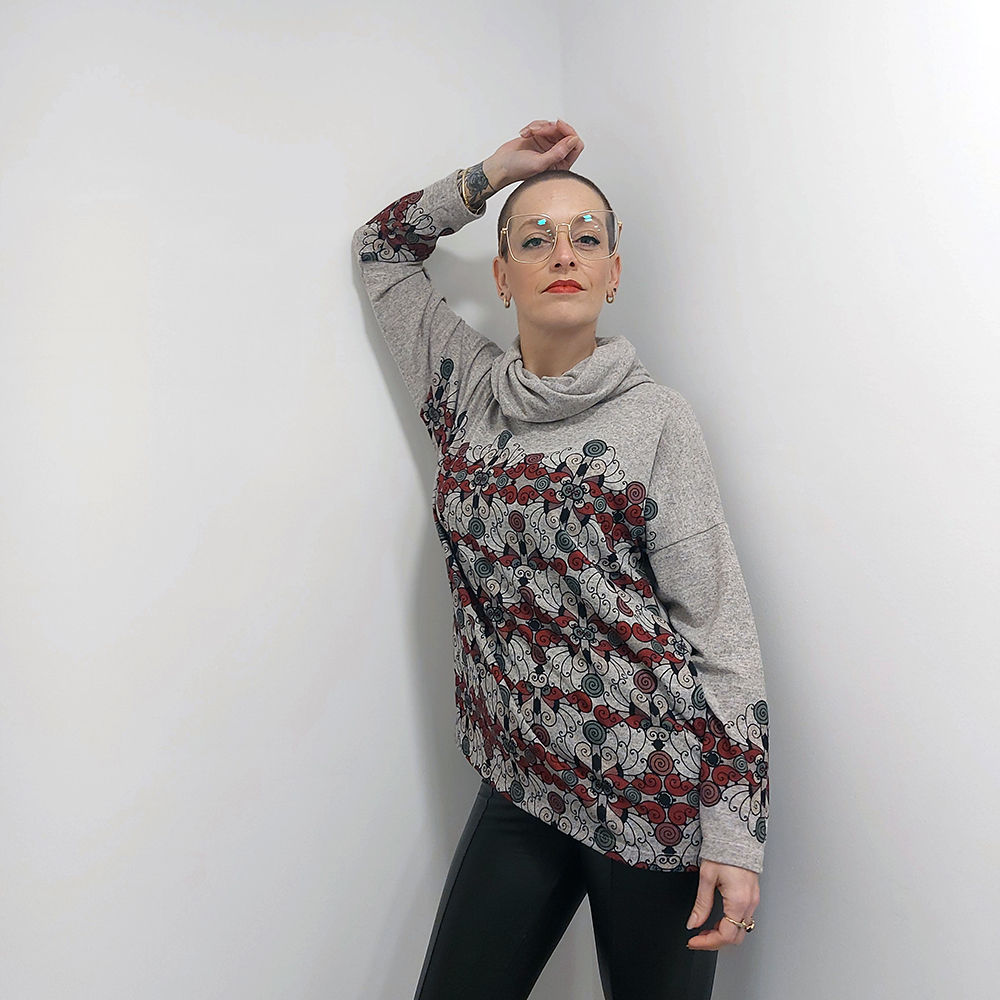 Blusa gola alta Pinaco