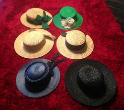 Homme-Femme Canotiers Campagnards