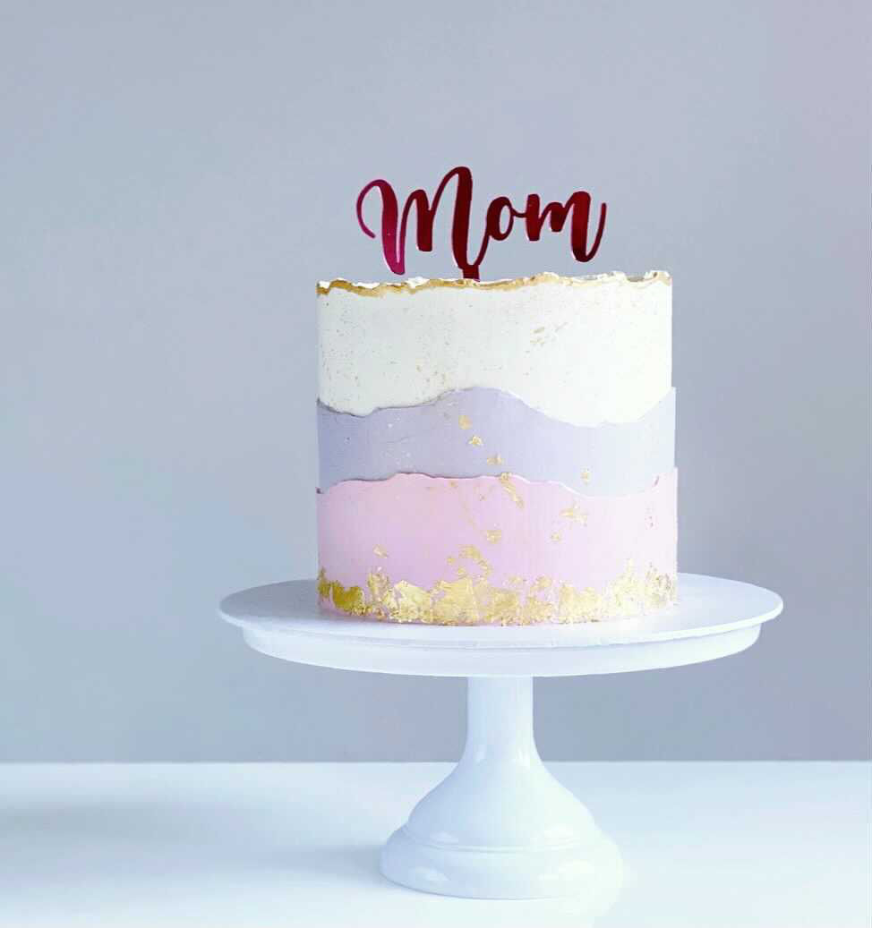 Thumbnail: Mother's Day Single Layer Cake Topper