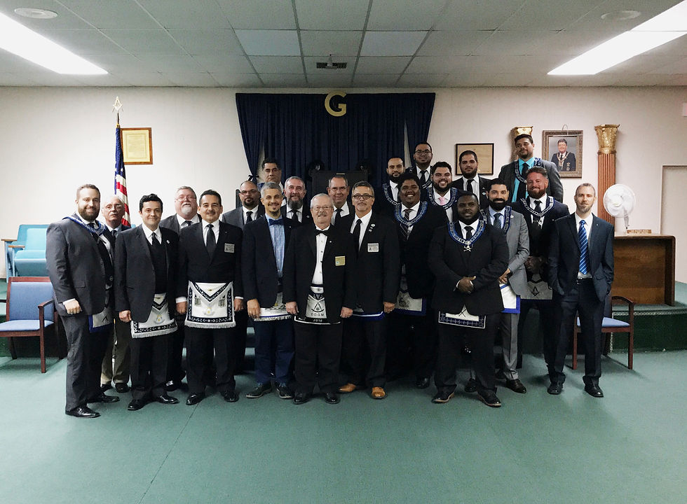 R:. W:. Armando Mitat's official visit to Hialeah-Opa-Locka Lodge No. 391