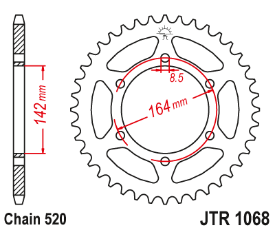 JT SPROCKETS JTR1068.46