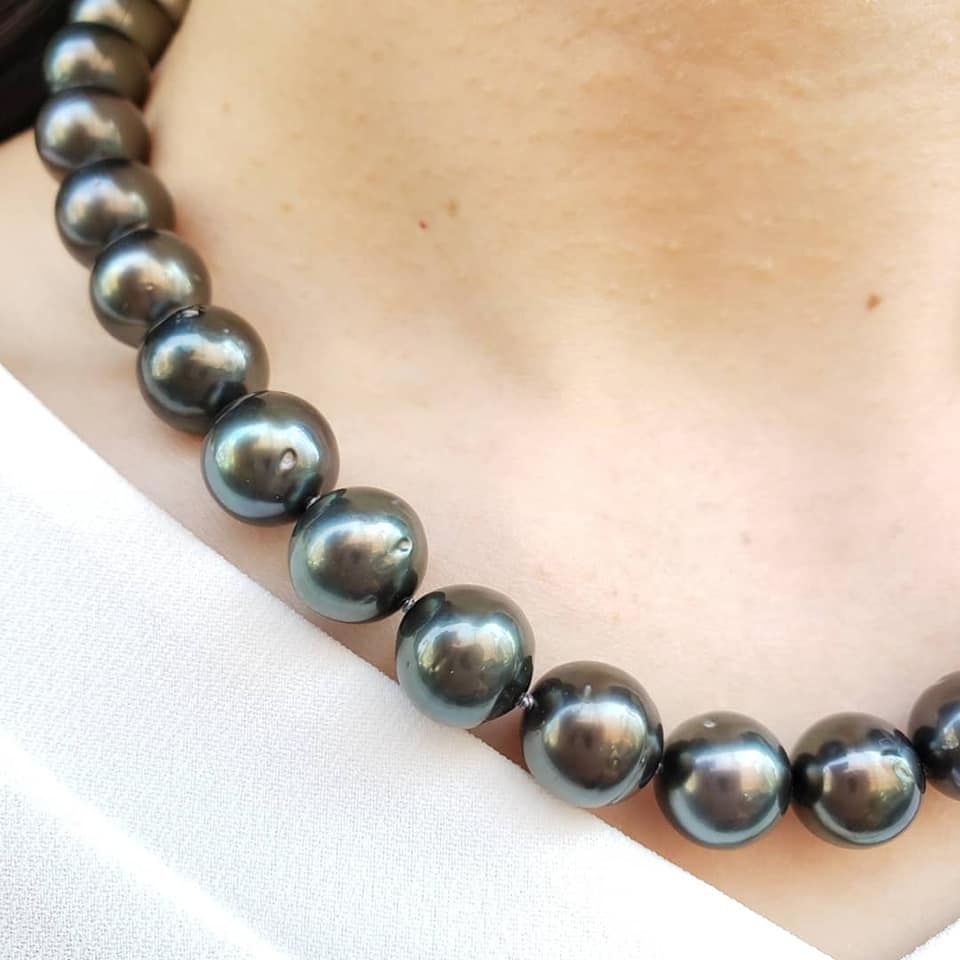 タヒチ黒真珠 糸替え メンテナンス お手入れ