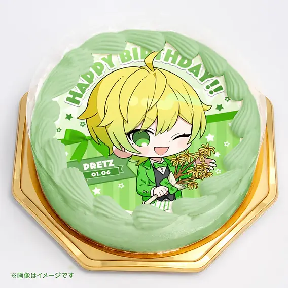お誕生日ケーキ  アニバーサリーケーキ 🎀【コラボ】 STPR PARADISE アニバーサリーケーキ｜AMPTAKxCOLORS