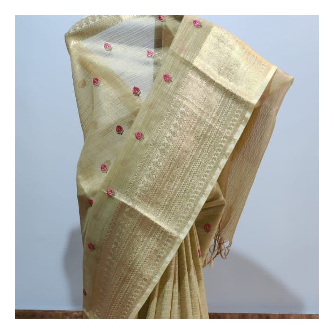 Kota Doria Gold Saree