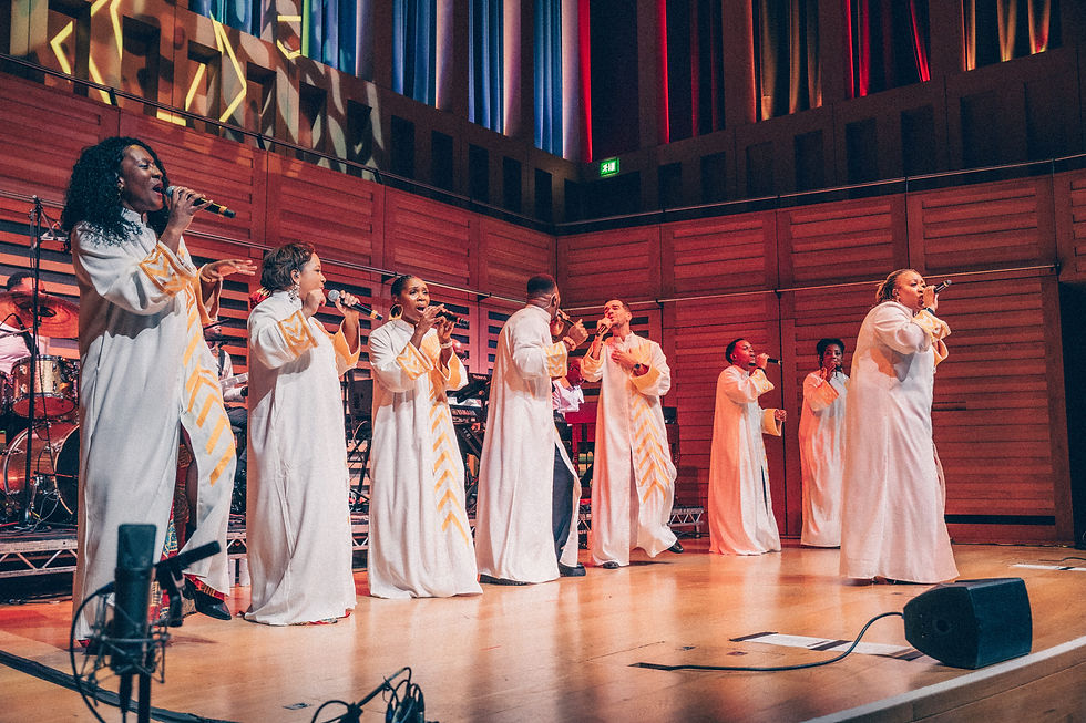 BIG Gospel Choir Gospel Choir robes performing 
