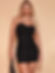 Vestido Negro con Escote / V201