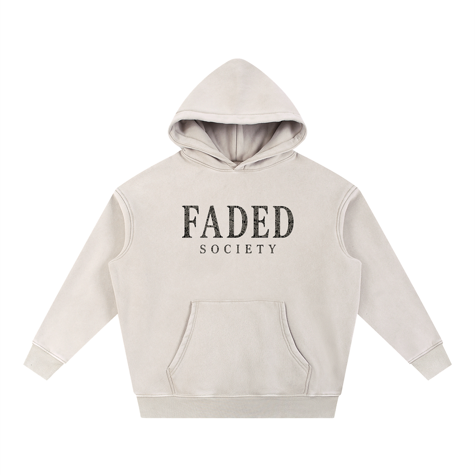 Thumbnail: Snow Wash Fleece Oversize Hoodie