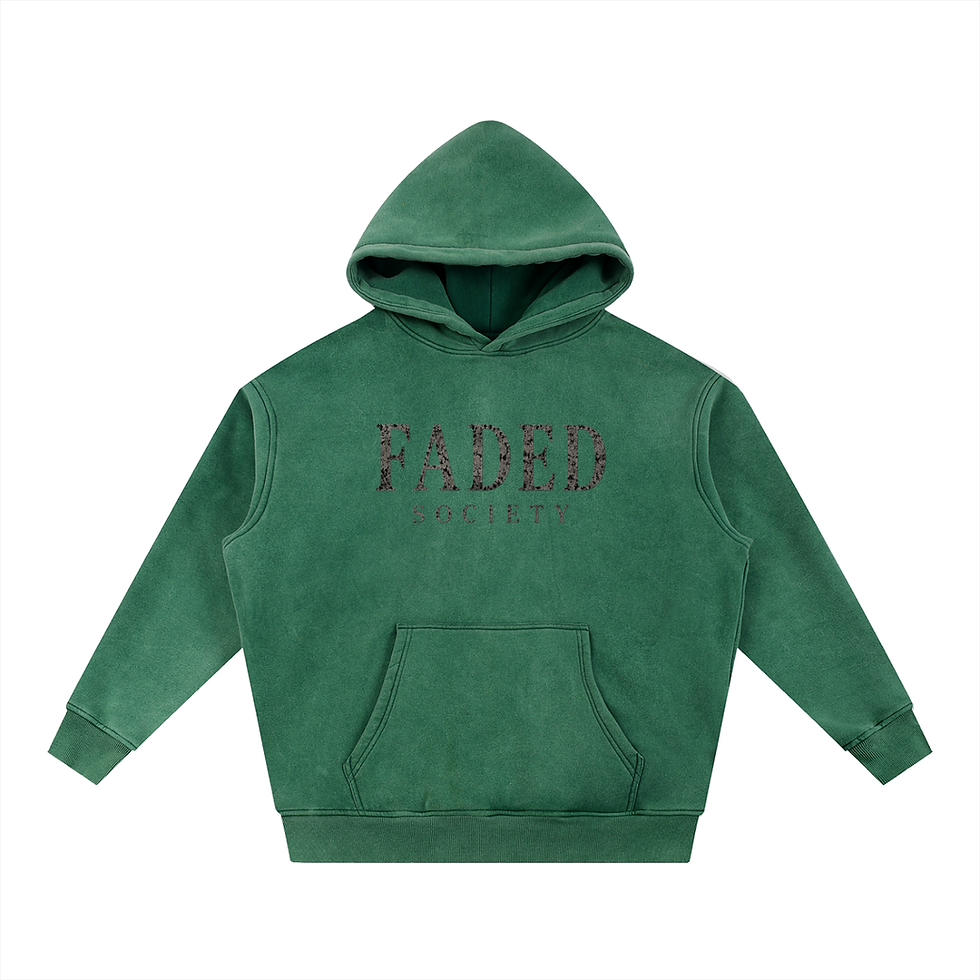 Thumbnail: Snow Wash Fleece Oversize Hoodie
