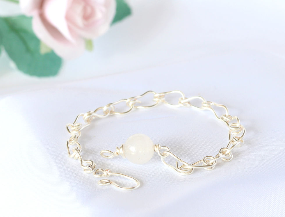 Rose Quartz Link Bracelet