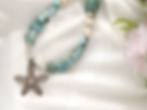 Larimar Necklace with Amazonite and Starfish Pendant