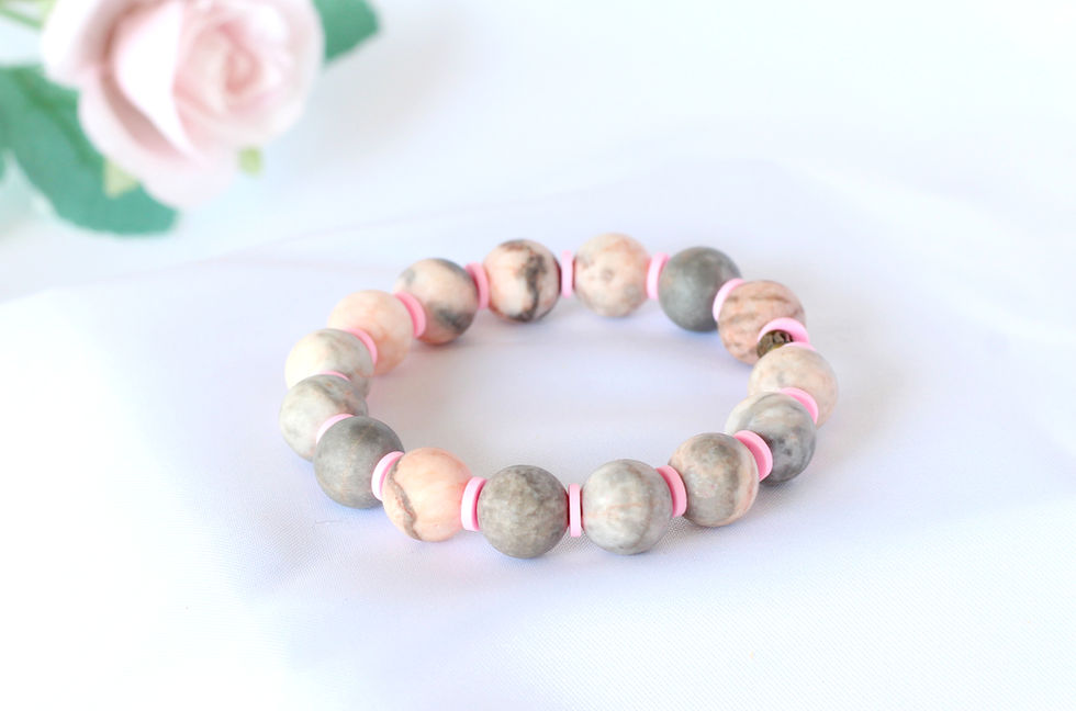 Pink Zebra Jasper Bracelet