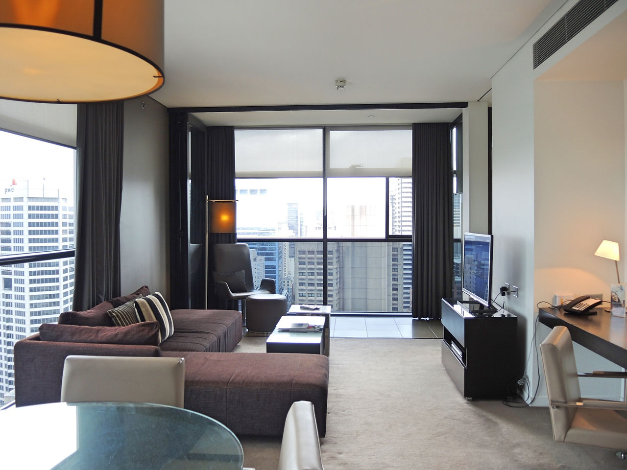 Lounge area in Fraser Suites Sydney Apartment