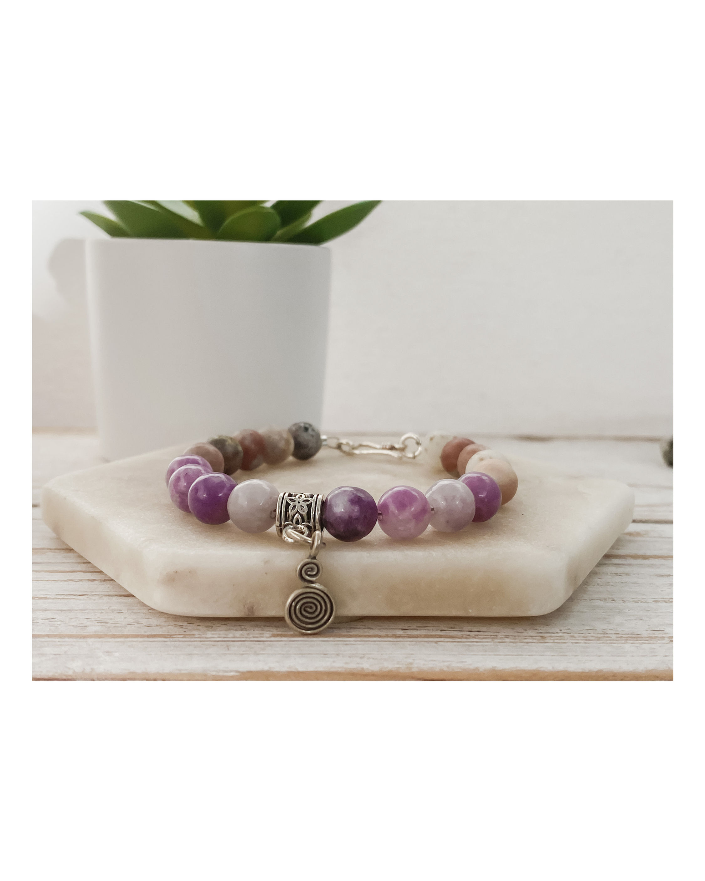 Lepidolite Crystal Bracelet