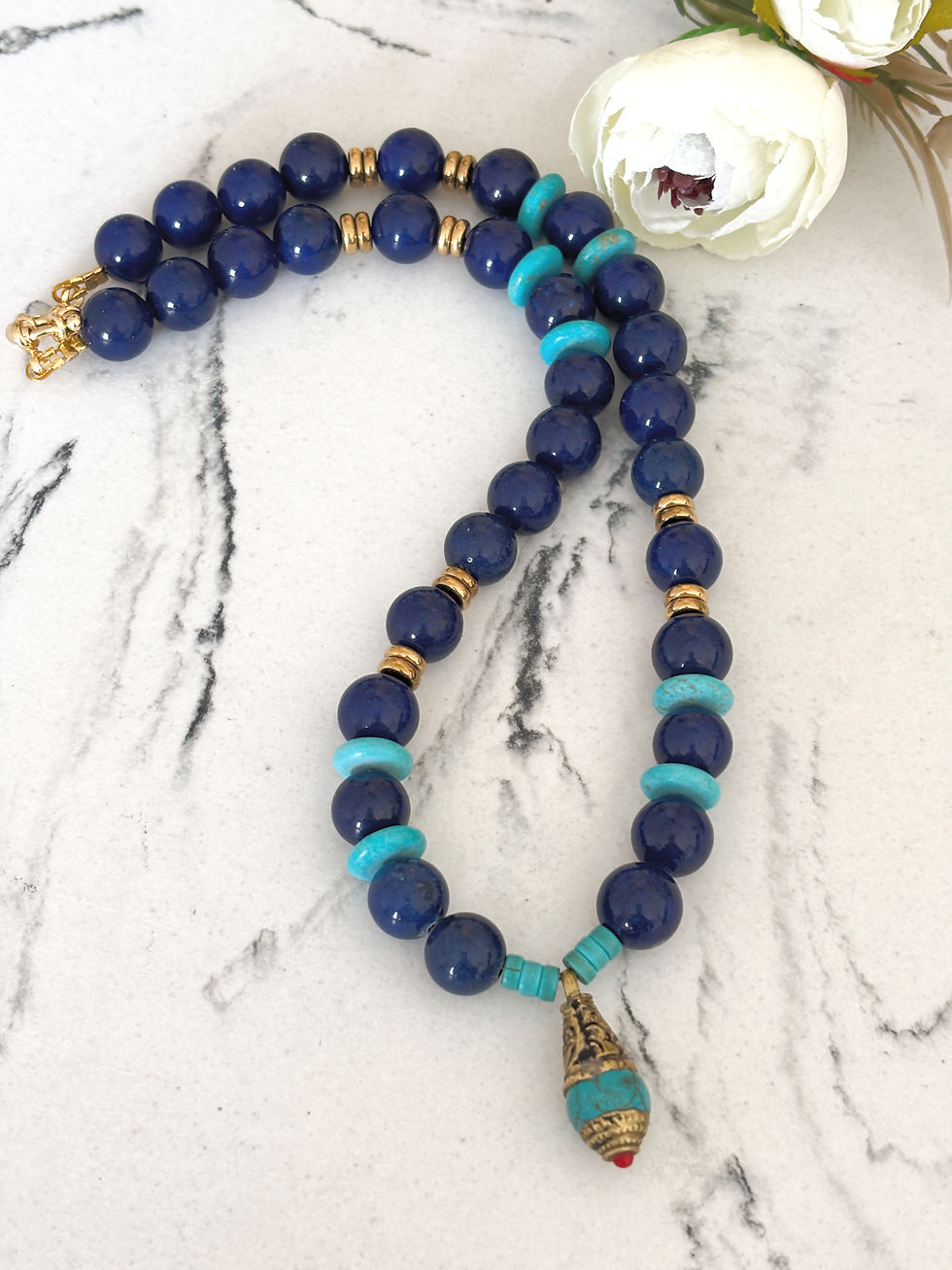 lapis lazuli turquoise necklace