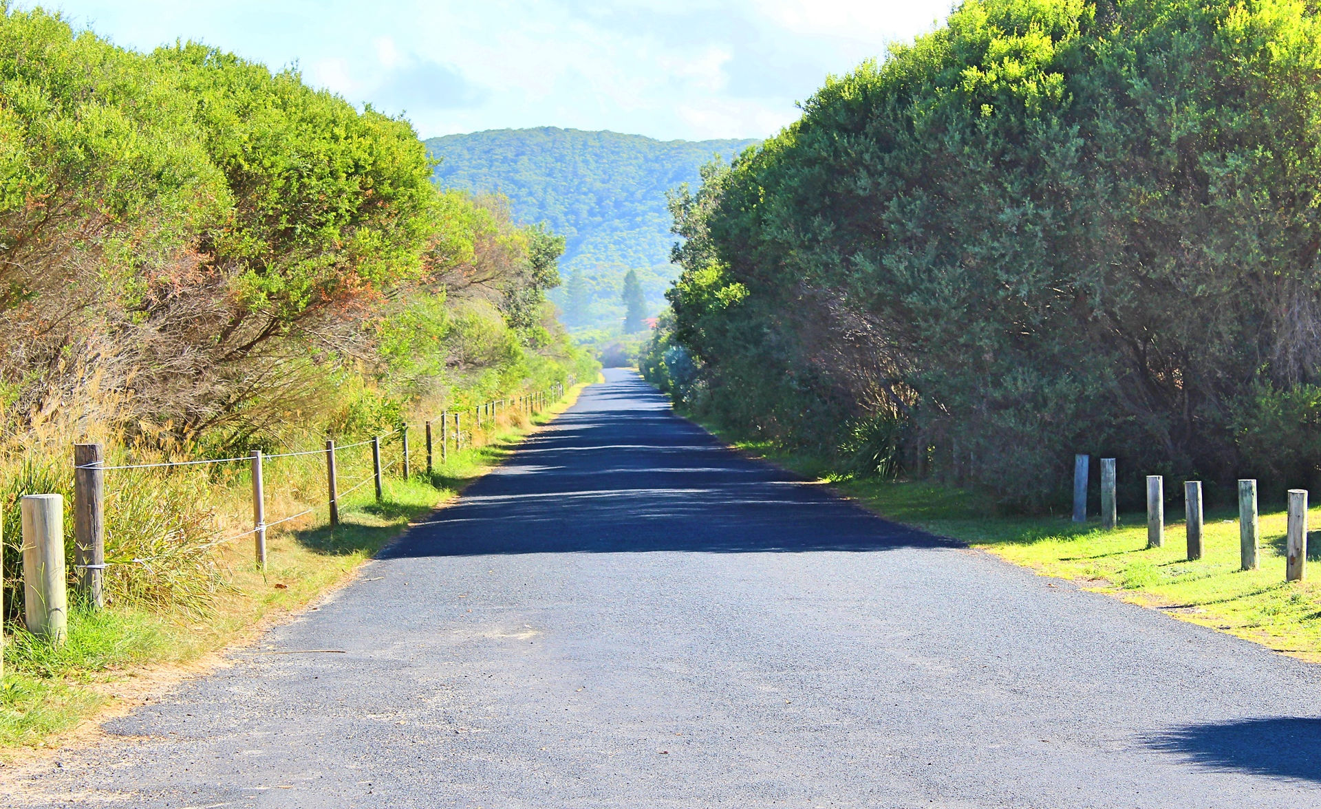 Road along Boomerang Beach