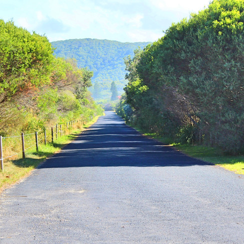 Road along Boomerang Beach