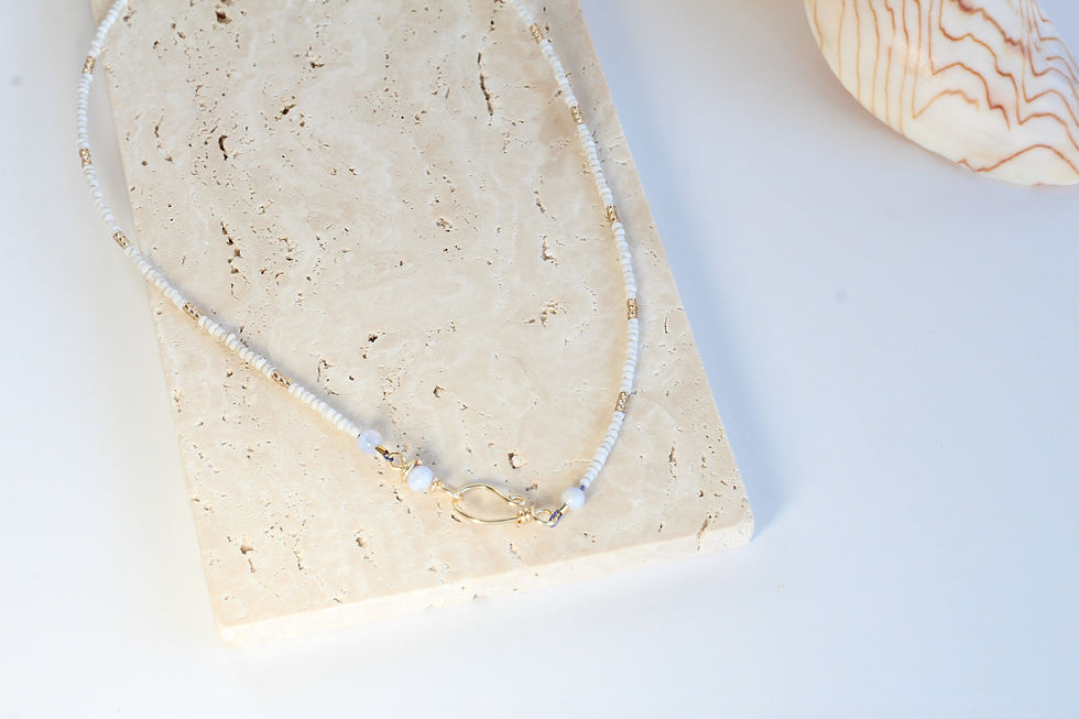 Blue Lace Agate Necklace