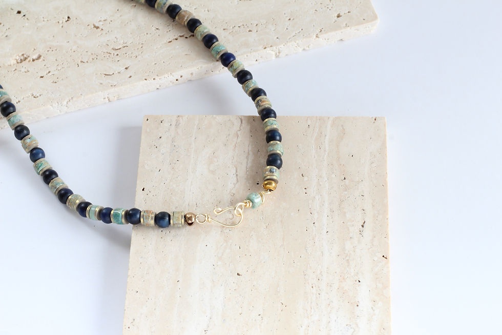 Lapis necklace handmade limited edition