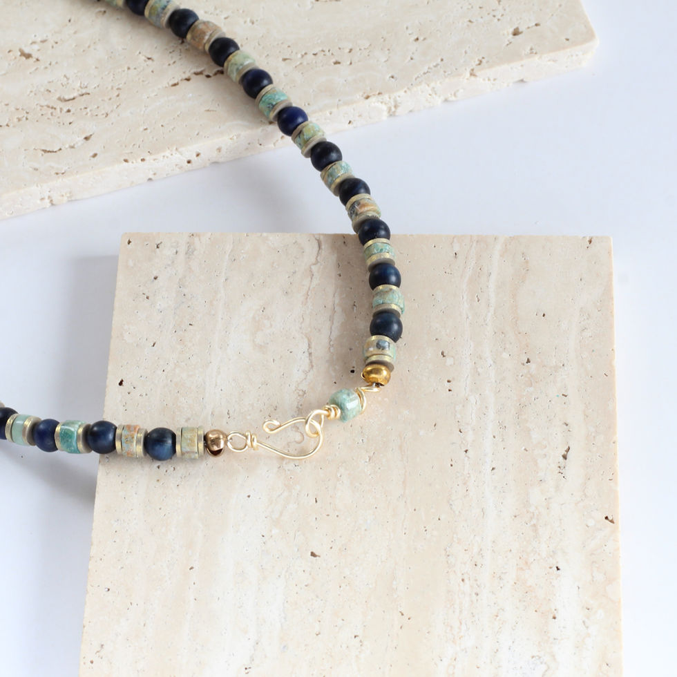 Lapis necklace handmade limited edition