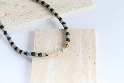 Lapis necklace handmade limited edition