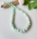 Howlite and Candy Mint Jade Necklace