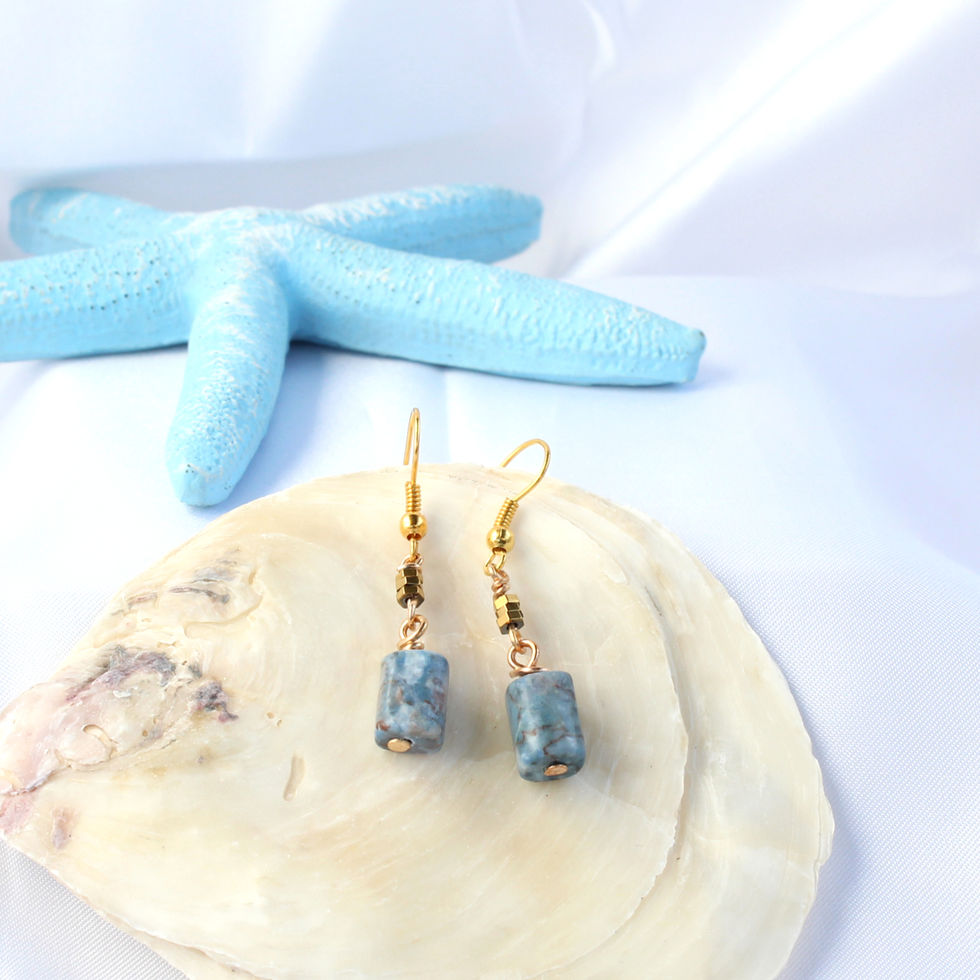 Blue Jasper Earrings