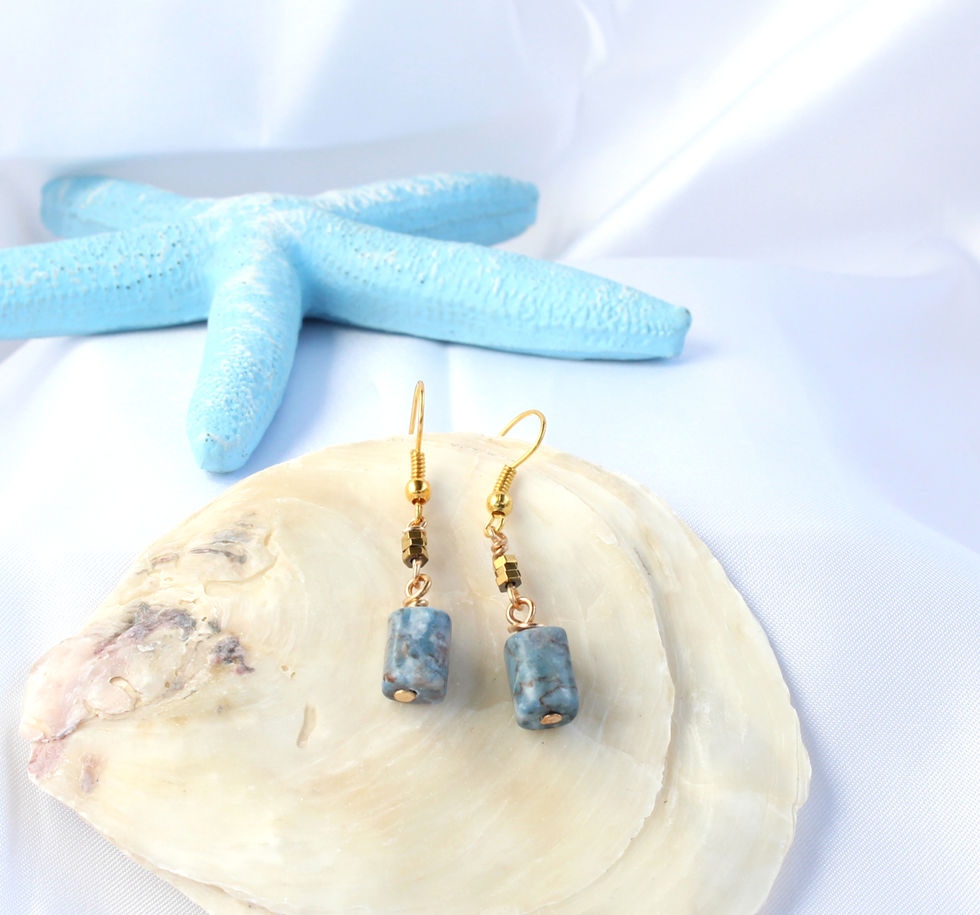 Blue Jasper Earrings
